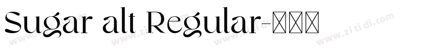 Sugar alt Regular字体转换